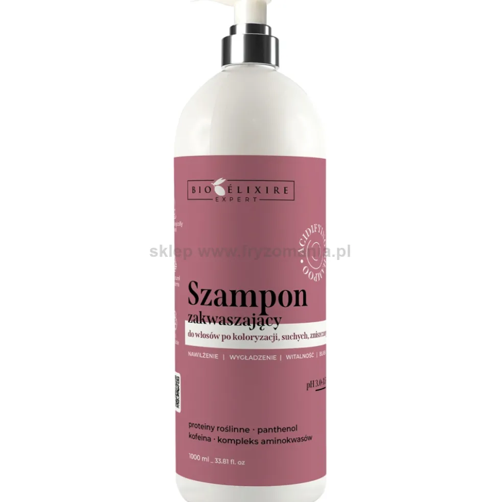 Bioelixire Expert Szampon zakwaszający po koloryzacji włosów 1000ml