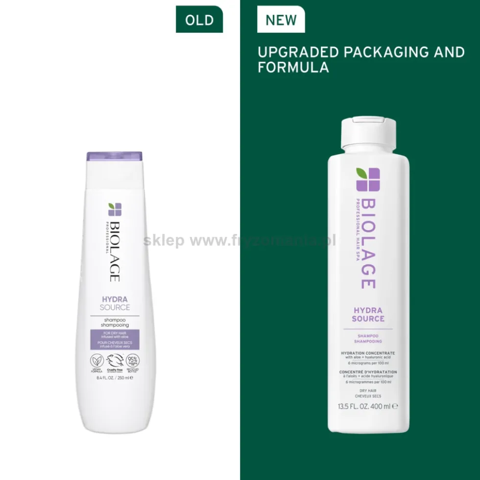 Biolage Hydra Source - zestaw do włosów suchych szampon 400ml i balsam 200ml