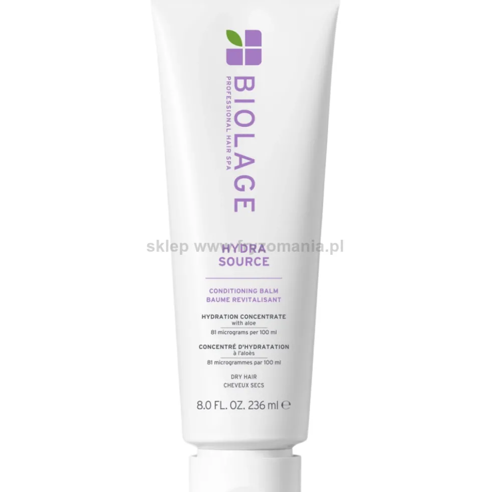 Biolage Hydra Source - zestaw do włosów suchych szampon 400ml i balsam 200ml