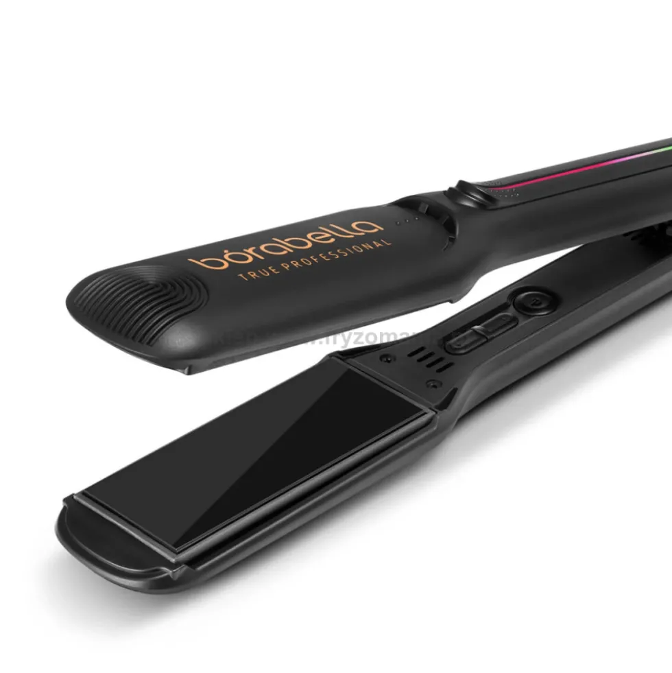 Borabella Black Nano Titanium Prostownica do włosów, nanotytanowa
