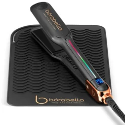Borabella Black Nano Titanium Prostownica do włosów, nanotytanowa