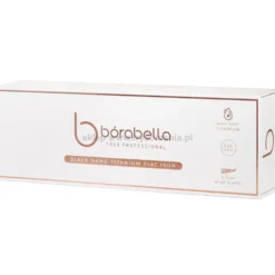 Borabella Black Nano Titanium Prostownica do włosów, nanotytanowa