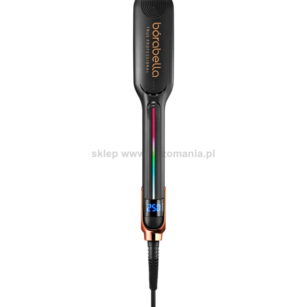 Borabella Black Nano Titanium Prostownica do włosów, nanotytanowa
