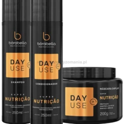 Borabella DayUse Super Nutrition - zestaw odżywczy do włosów szampon + odżywka 2x250ml i maska 200g