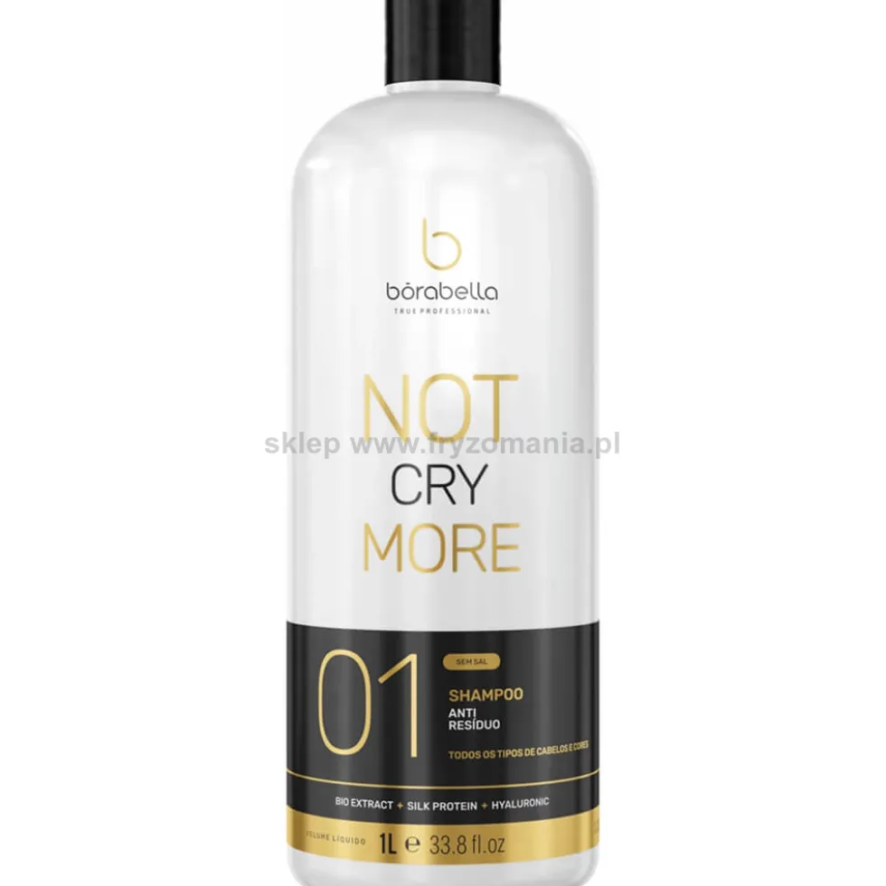 Borabella Not Cry More - zestaw nanoplastia włosów + szampon 2x1000ml