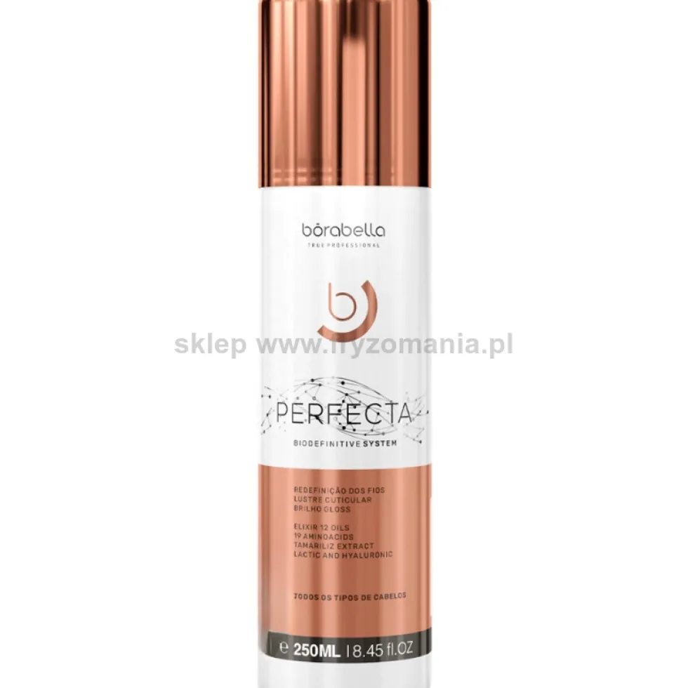 Borabella Perfecta BioDefinitive Bioplastia Kuracja wygładzająca włosy i zapobiegająca puszeniu się 250ml
