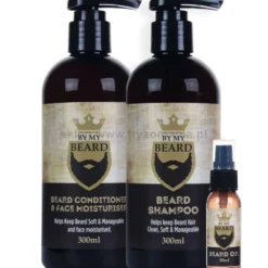 By My Beard Zestaw do brody szampon, odżywka i olejek 2x300ml, 30ml