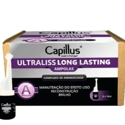 Capillus Ultraliss Forte Nanoplastia włosów - zestaw do nanoplastii szampon, serum i balsam 3x500ml + ampułki z kwasem hialuronowym 6x10ml