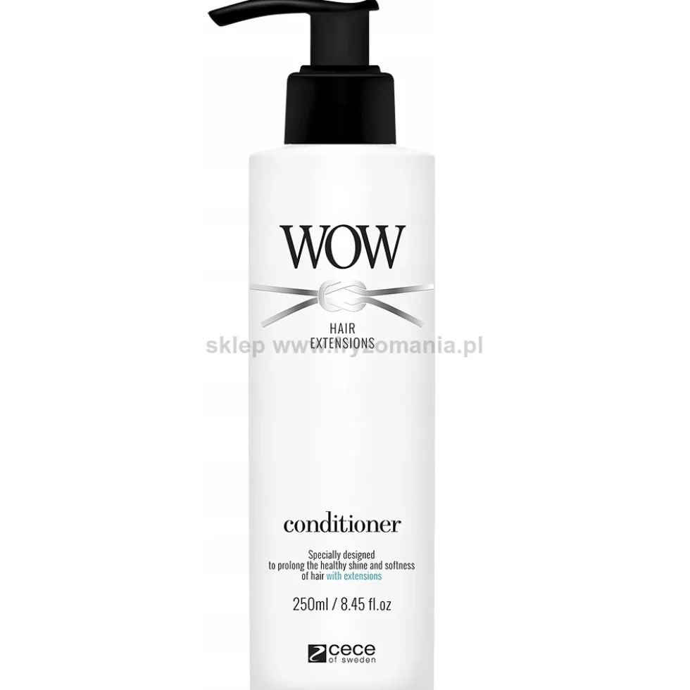CeCe WOW Hair Extensions - zestaw do włosów przedłużanych szampon 250ml i odżywka 250ml