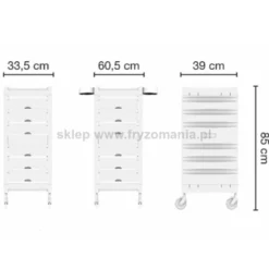 Ceriotti Building Pomocnik fryzjerski czarny, dostępny w 48h