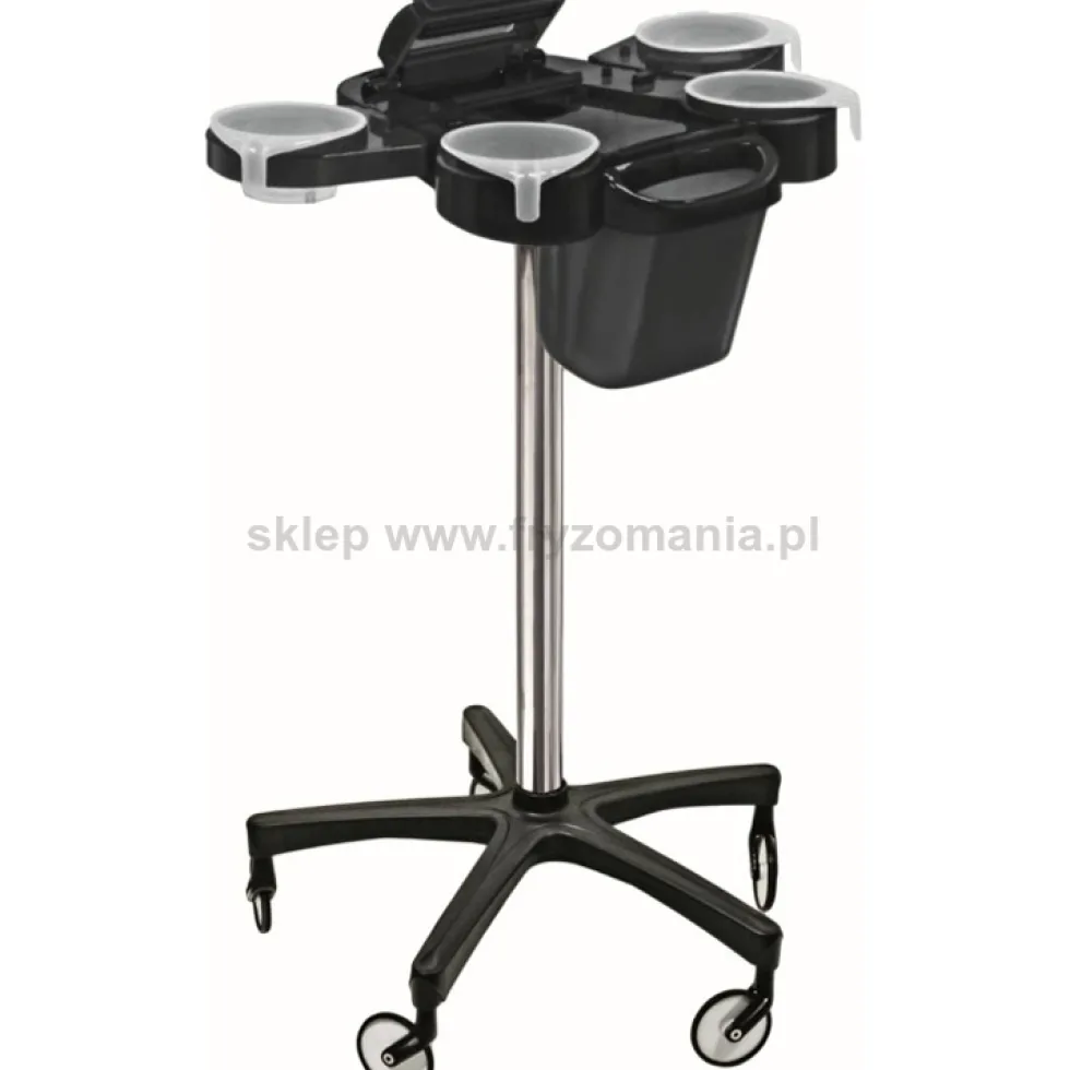 Ceriotti Service Plus High Wheels Pomocnik fryzjerski, czarny