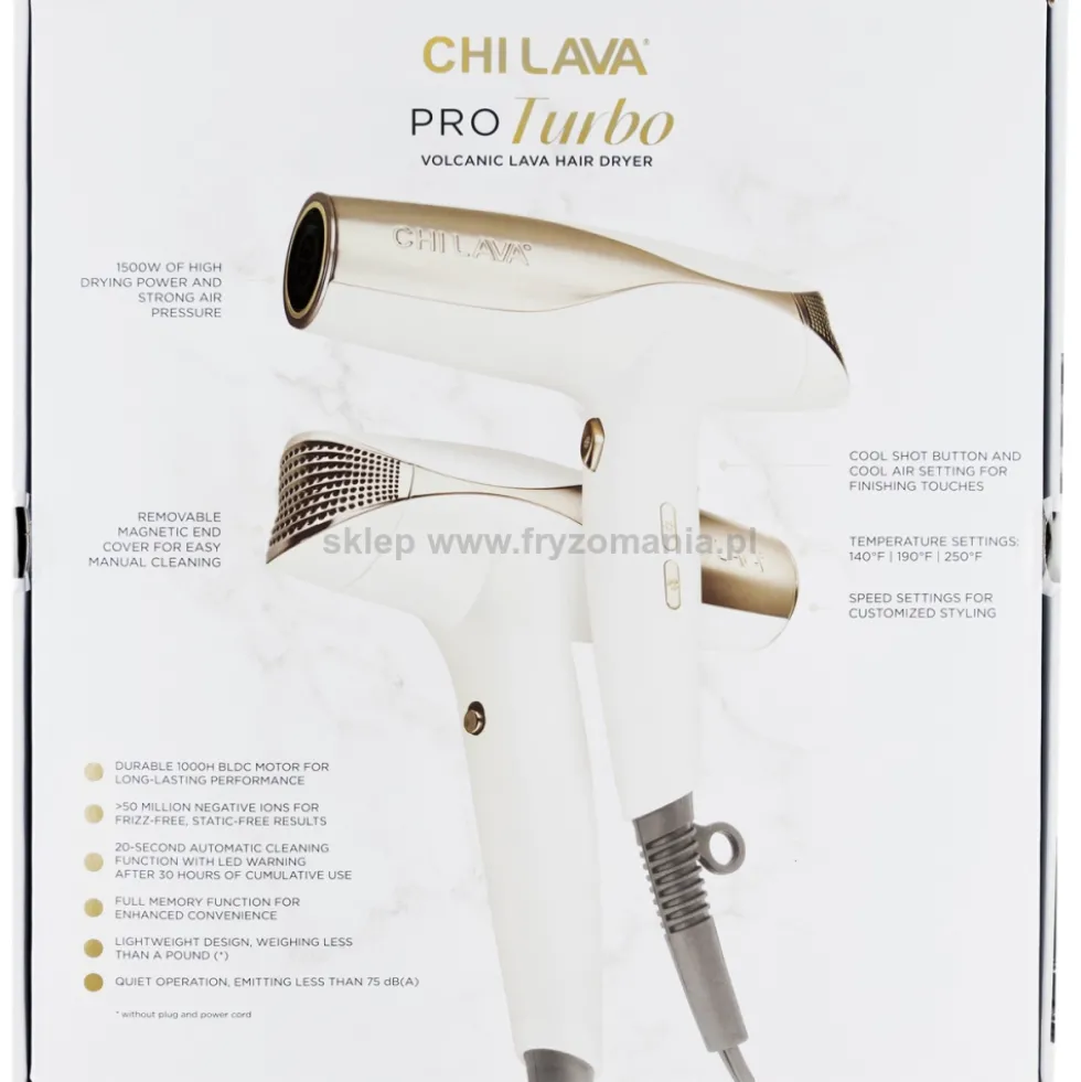 CHI Lava Pro Turbo Suszarka do włosów z jonizacją 1500W