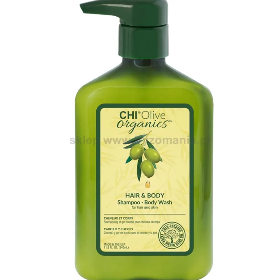 CHI Olive Organics Hair and Body Wash szampon nawilżający do włosów i ciała 340ml