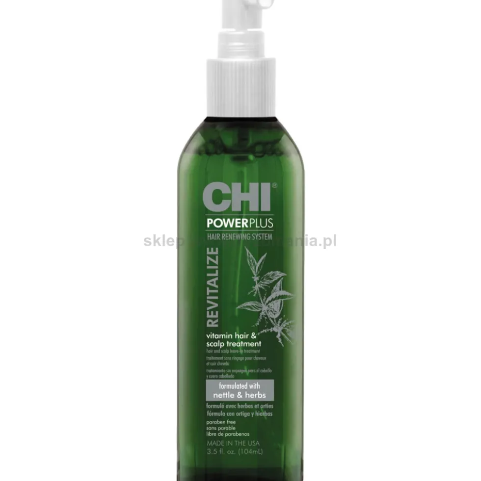 CHI Power Plus Revitalize Kuracja rewitalizująca do włosów i skóry głowy z witaminami 104ml