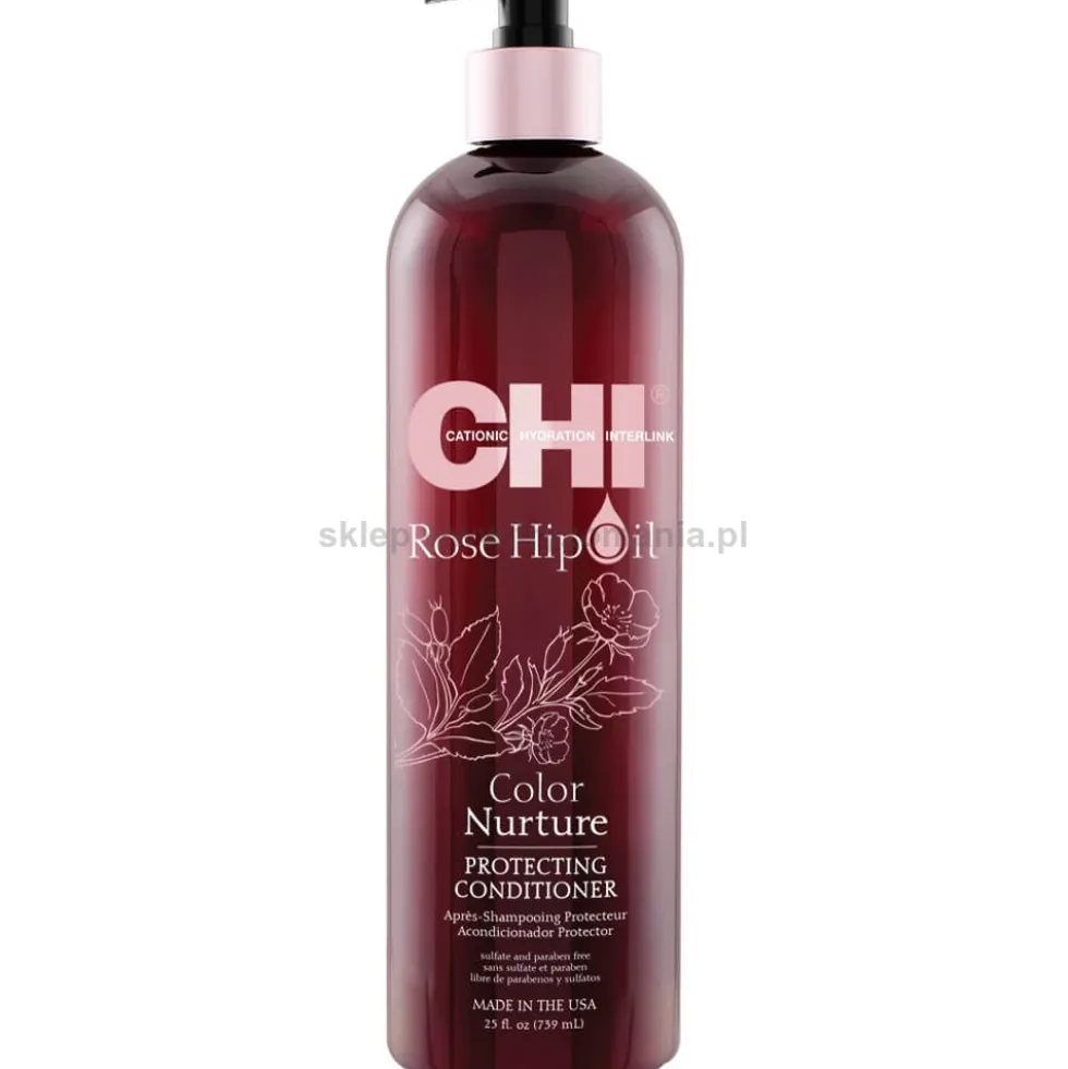 CHI Rose Hip Oil Color Odżywka do włosów farbowanych 739ml