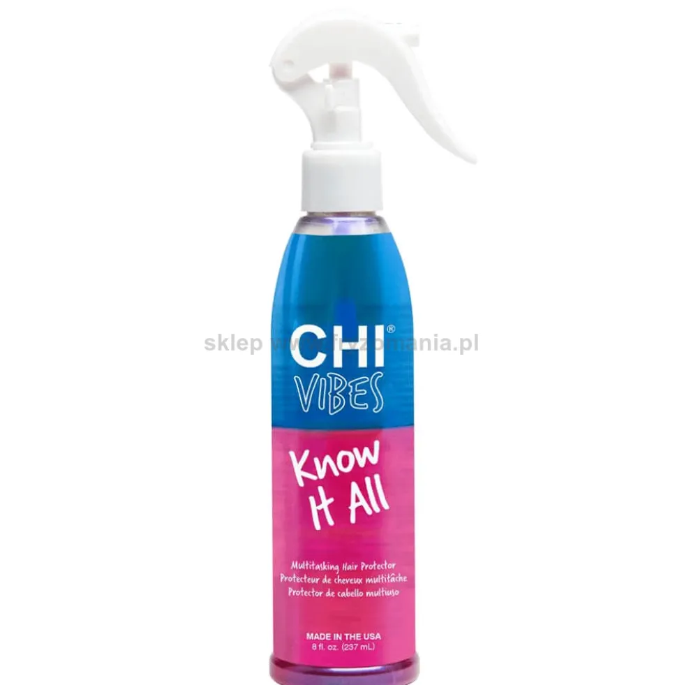 Chi Vibes Know It All, wielozadaniowa mgiełka termoochronna do włosów 237ml