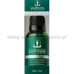 Clubman Beard & Tatoo oil olejek do pielęgnacji brody i tatuaży 30ml