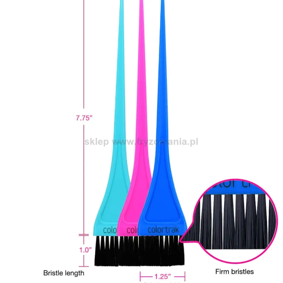 Colortrak Precision Color Pędzle do farbowania włosów 3szt.