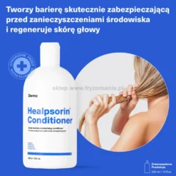 Dermz Healpsorin - zestaw na łuszczycę, ŁZS i podrażnioną skórę głowy szampon 500ml i odżywka 500ml
