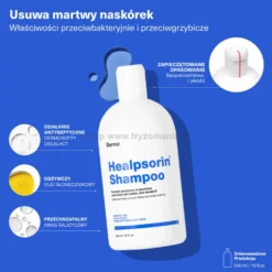 Dermz Healpsorin - zestaw na łuszczycę, ŁZS i podrażnioną skórę głowy szampon 500ml i odżywka 500ml