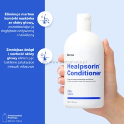 Dermz Healpsorin - zestaw na łuszczycę, ŁZS i podrażnioną skórę głowy szampon 500ml i odżywka 500ml