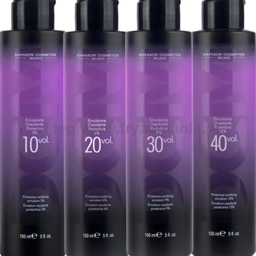 Diapason Emulsione Ossidante Oxydant do koloryzacji Diapason, 3%, 9% i 12% 150ml