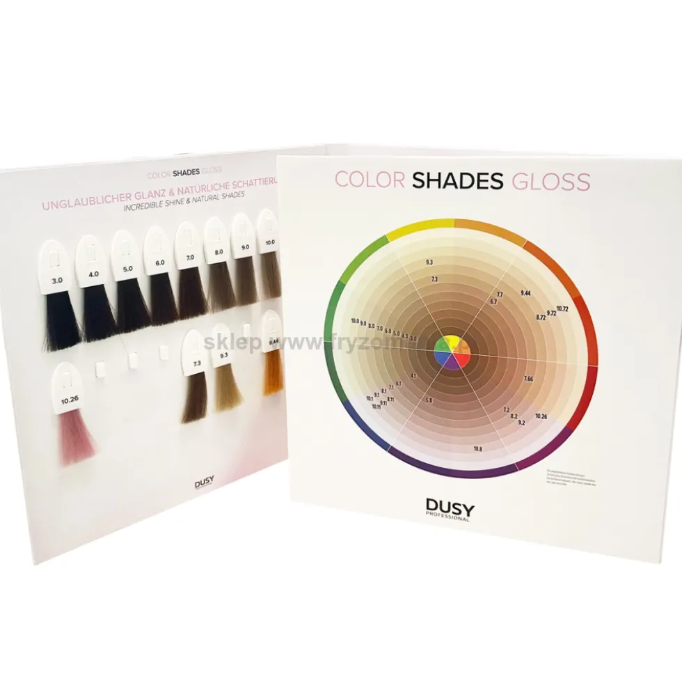 Dusy Professional Color Shades Gloss Paleta kolorów