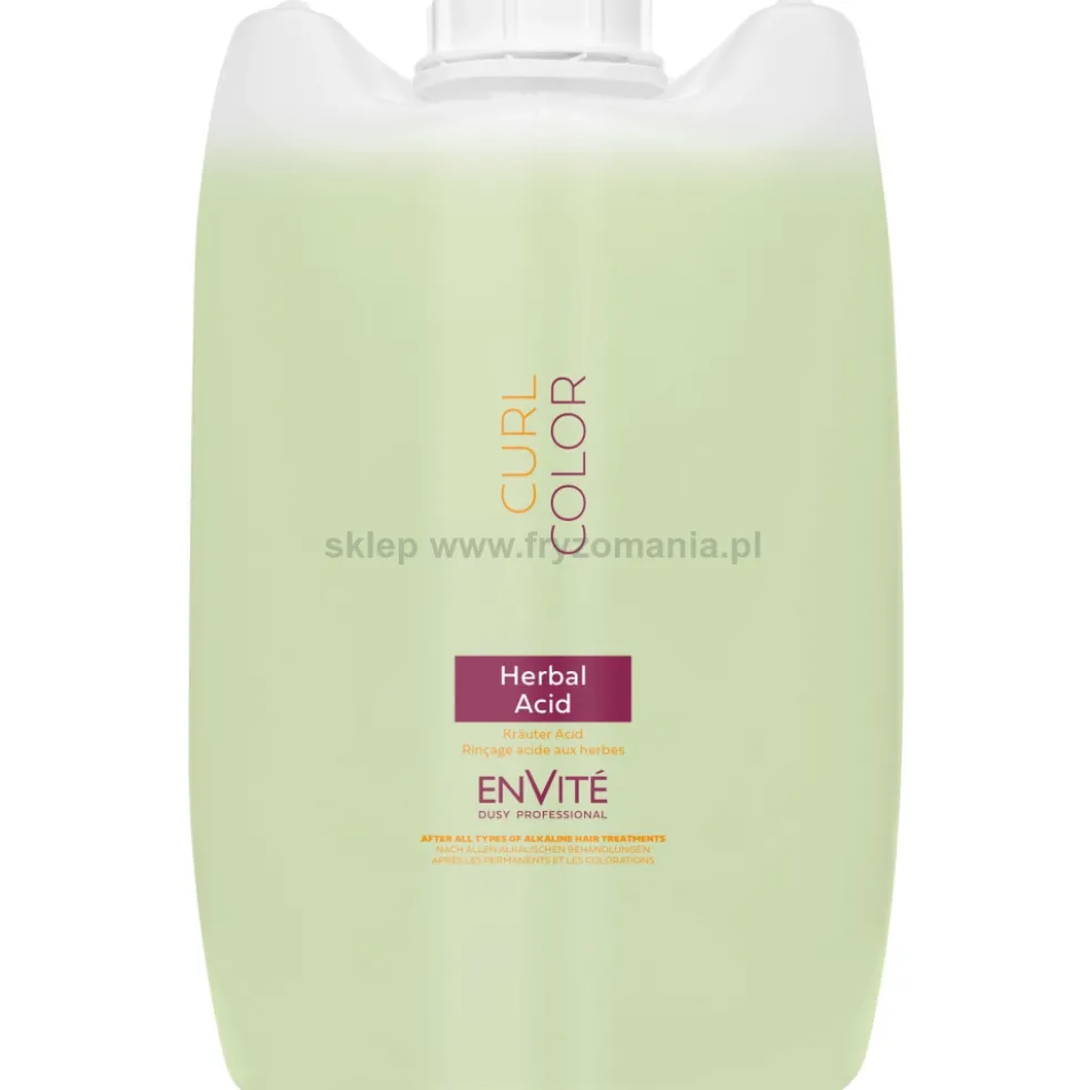 Dusy Professional Envite Curl Color Odżywka zakwaszająca do włosów farbowanych i po trwałej ondulacji 10L