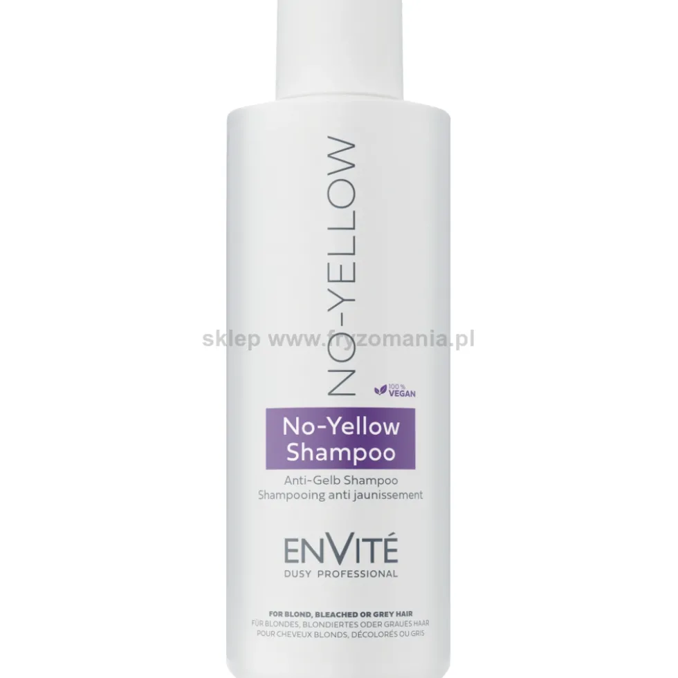 Dusy Professional Envite No Yellow Szampon neutralizujący żółty kolor włosów 1000ml