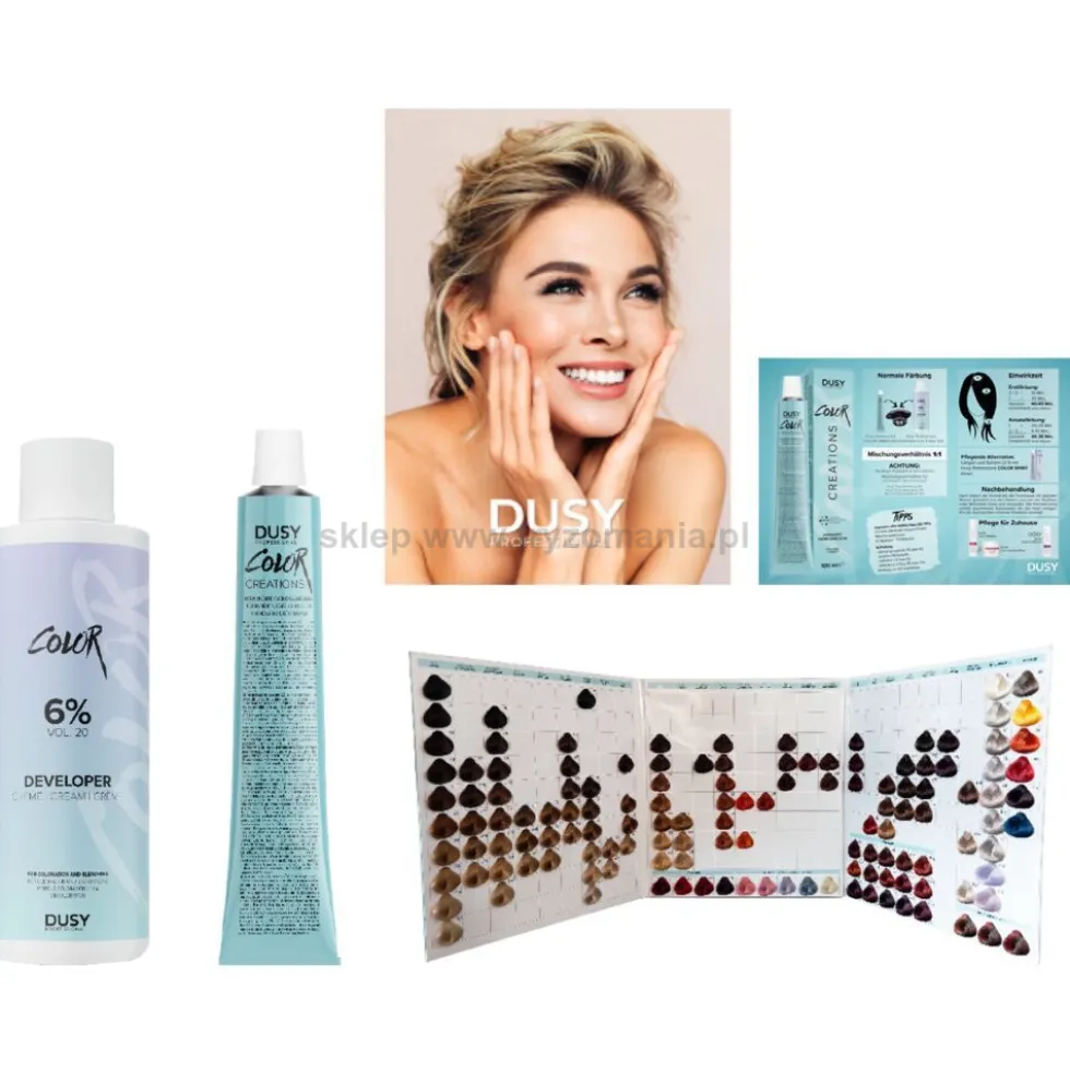 Dusy Professional 18 Tubes Set - zestaw do farbowania włosów
