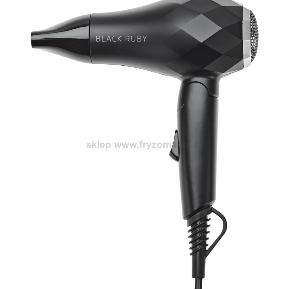 Efalock Professional Black Ruby Mini suszarka do włosów, składana 1000W