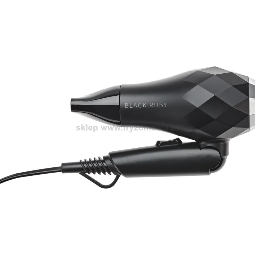 Efalock Professional Black Ruby Mini suszarka do włosów, składana 1000W