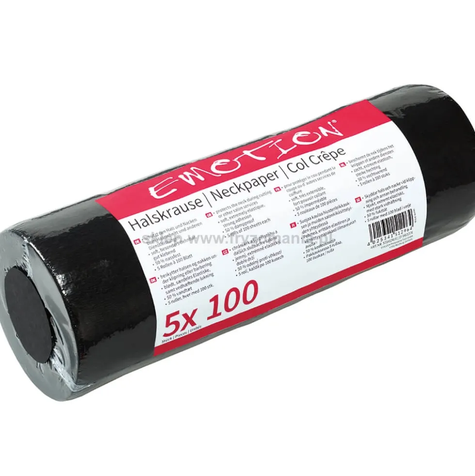 Efalock Professional Emotion Kołnierzyki fryzjerskie, białe lub czarne 5x100szt.