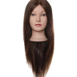 Efalock Professional Lina Główka fryzjerska 50cm brąz, włosy mix naturalne i syntetyczne