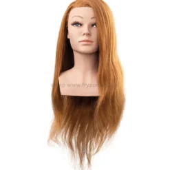 Efalock Professional Mila Główka fryzjerska 60cm jasny brąz, 100% włosy naturalne