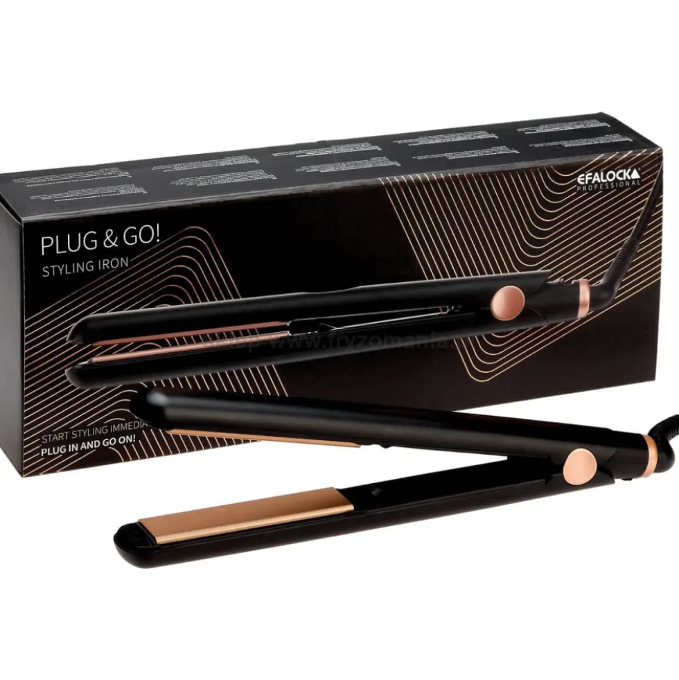 Efalock Professional Plug&Go Prostownica do włosów z podwójną powłoką ceramiczną