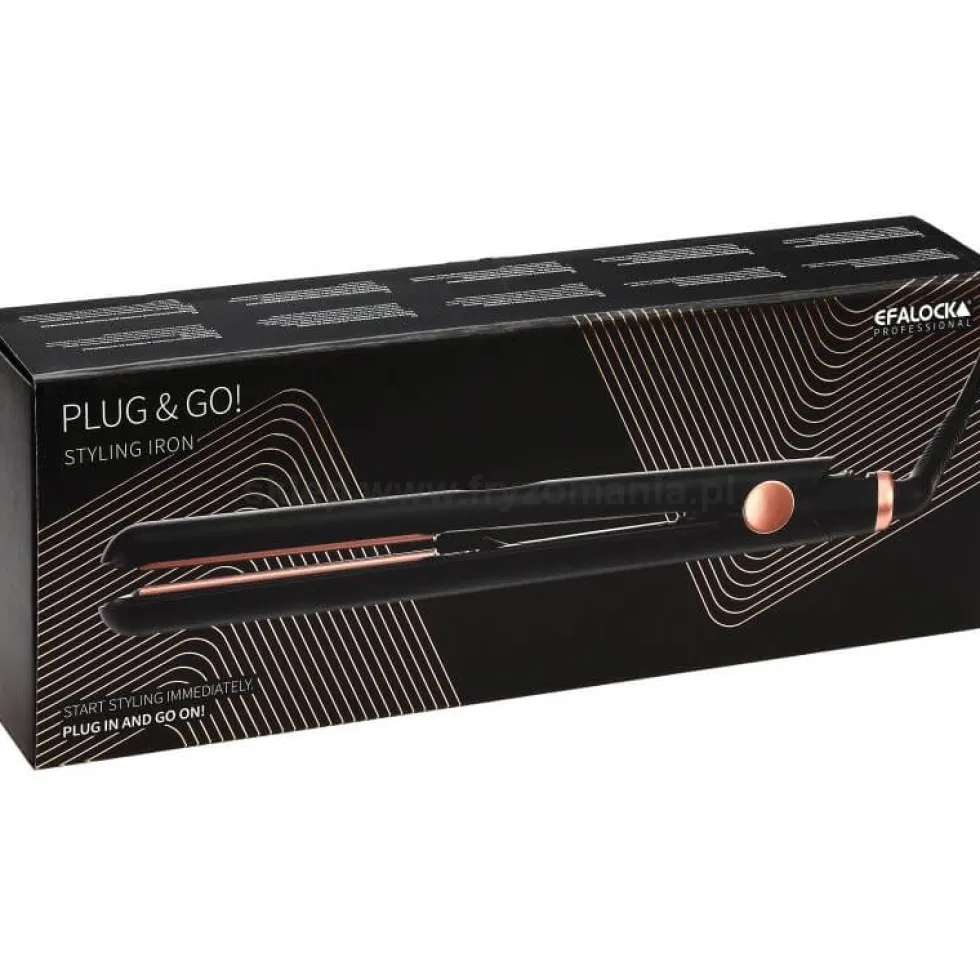 Efalock Professional Plug&Go Prostownica do włosów z podwójną powłoką ceramiczną