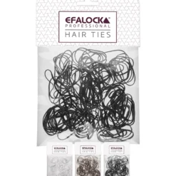 Efalock Professional Rasta Tie Thin Gumki do warkoczyków, różne kolory 100szt.