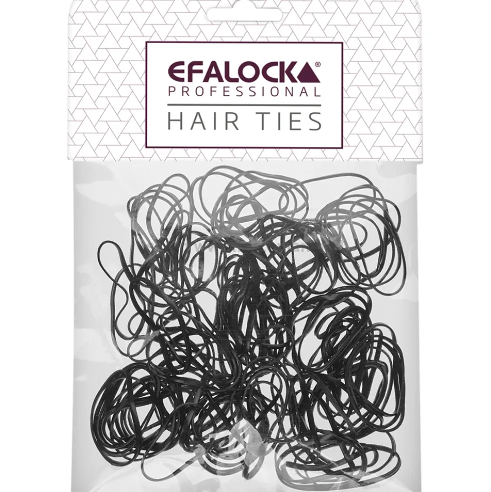 Efalock Professional Rasta Tie Thin Gumki do warkoczyków, różne kolory 100szt.