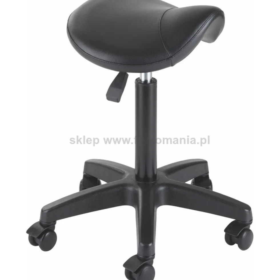 Efalock Professional Trim Taboret, hoker fryzjerski czarny, rozmiar M