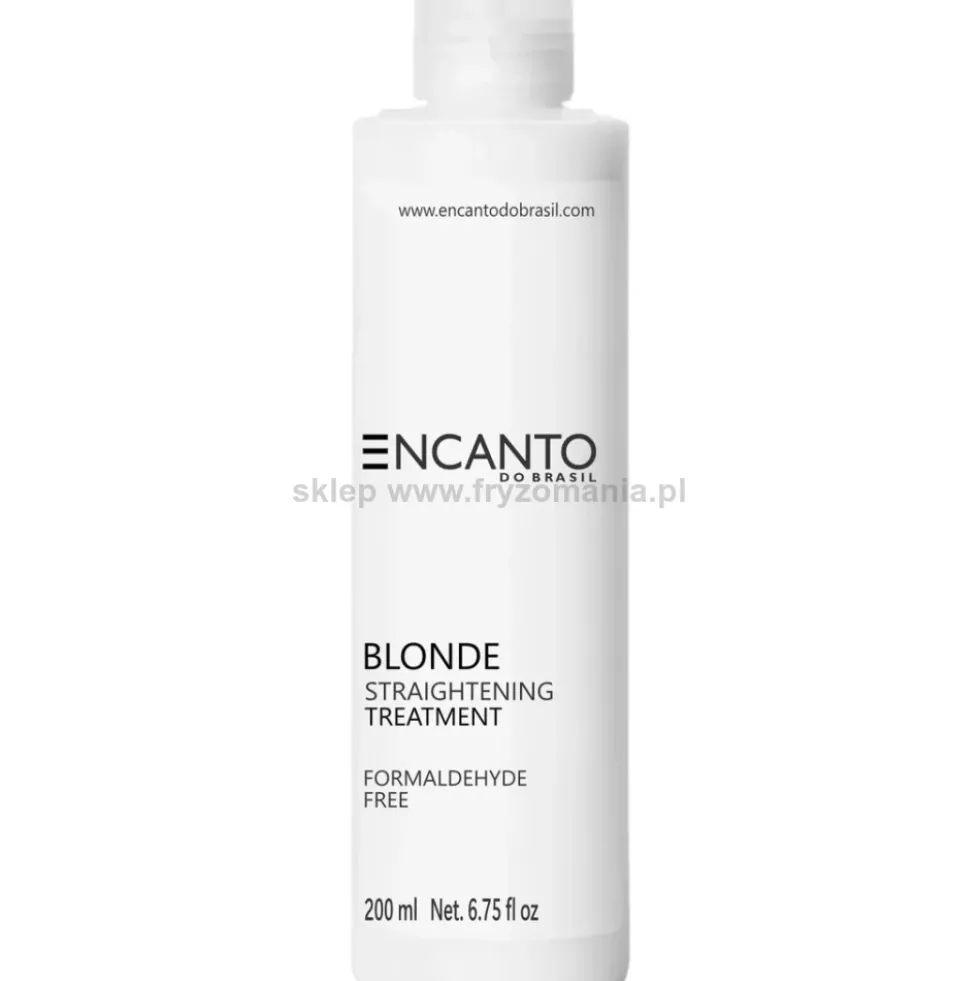 Encanto Do Brasil Blonde - zestaw do keratynowego prostowania włosów blond z kwasem hialuronowym 2x100ml + 200ml