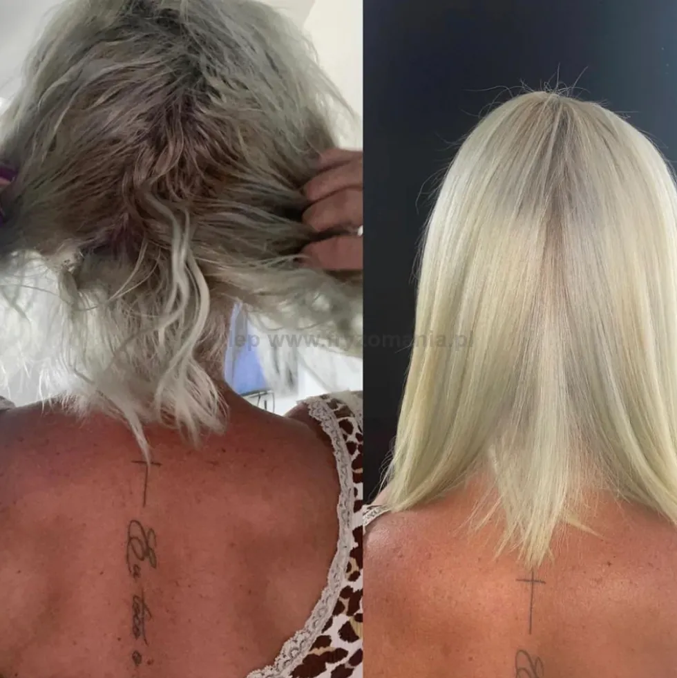 Encanto Do Brasil Blonde - zestaw do keratynowego prostowania włosów blond z kwasem hialuronowym 2x100ml + 200ml
