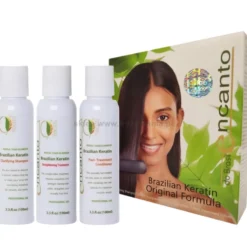 Encanto Do Brasil Keratyna do prostowania włosów zestaw 3x100ml