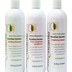 Encanto Do Brasil Keratyna do prostowania włosów zestaw 3x473ml