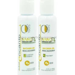 Encanto Do Brasil Nanox - zestaw do keratynowego prostowania włosów 2x100ml
