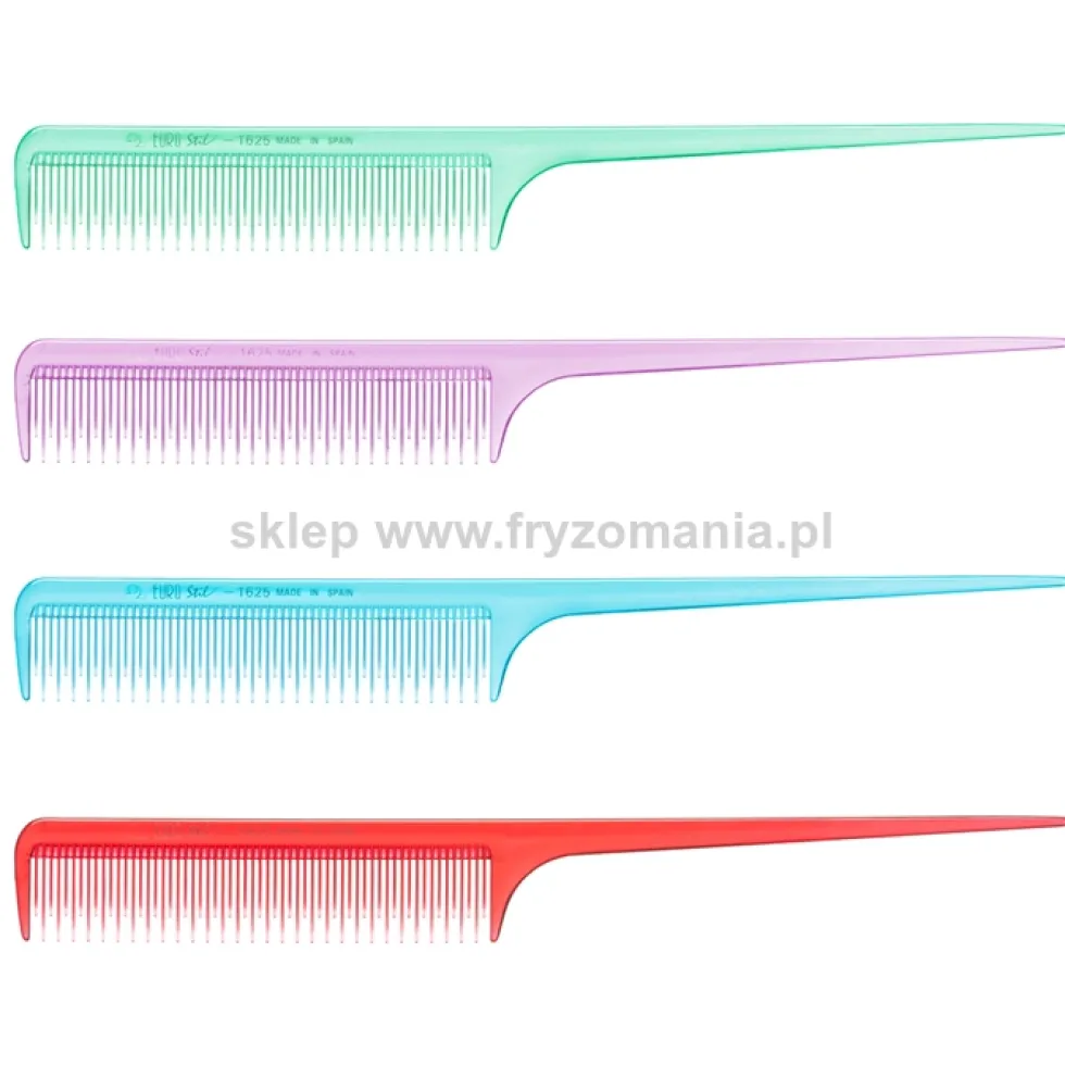 Euro Stil 423 Grzebień fryzjerski, czarny lub różne kolory 20,5cm