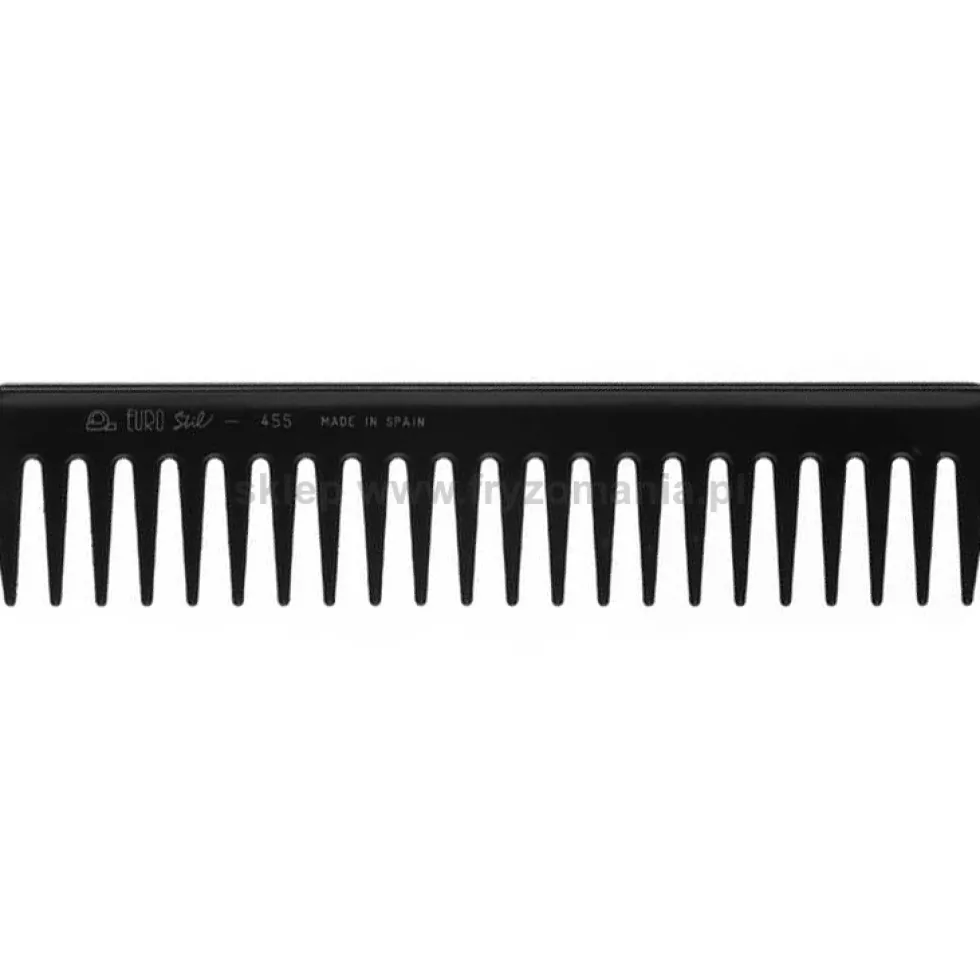 Euro Stil 455 Grzebień fryzjerski 18cm czarny lub różne kolory