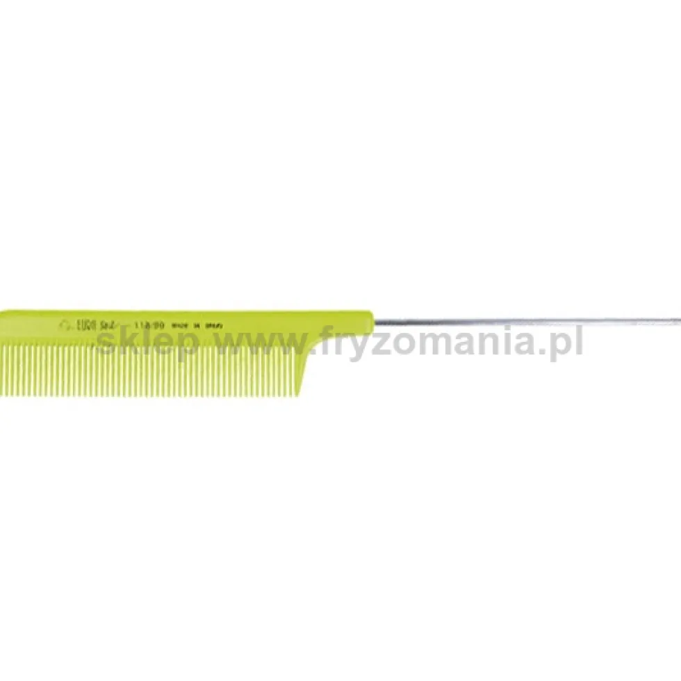Euro Stil 118 Nylon 21,5cm Grzebień fryzjerski ze szpikulcem, czarny lub zielony