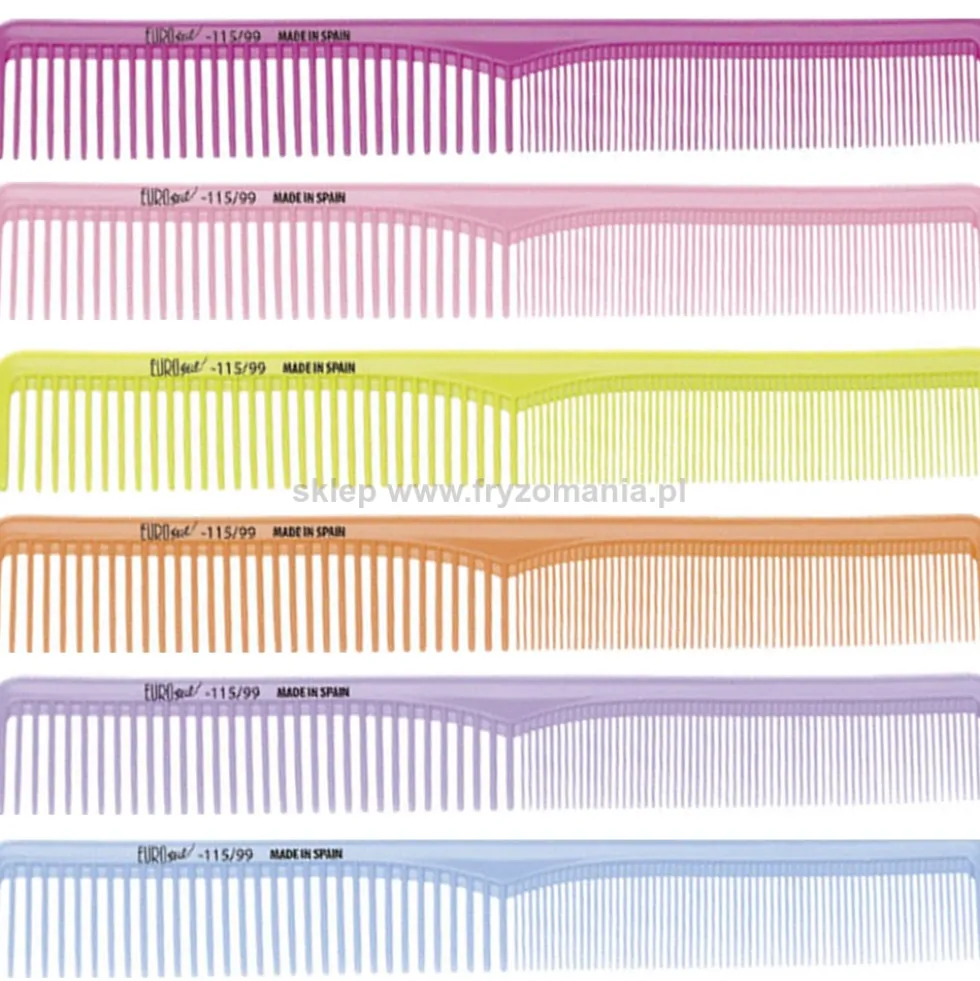Euro Stil Nylon 115 Grzebień fryzjerski 17,5cm, różne kolory