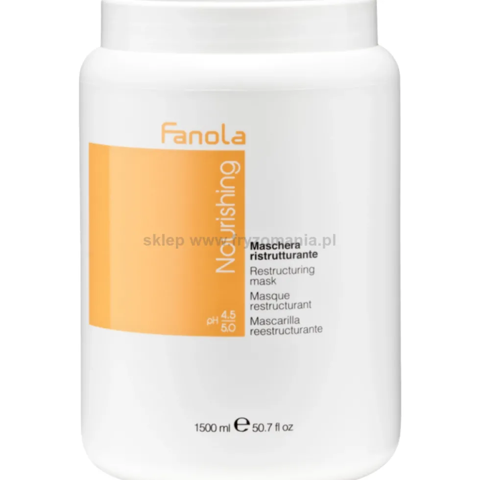 Fanola Nourishing - zestaw do włosów suchych szampon 1000ml i maska 1500ml